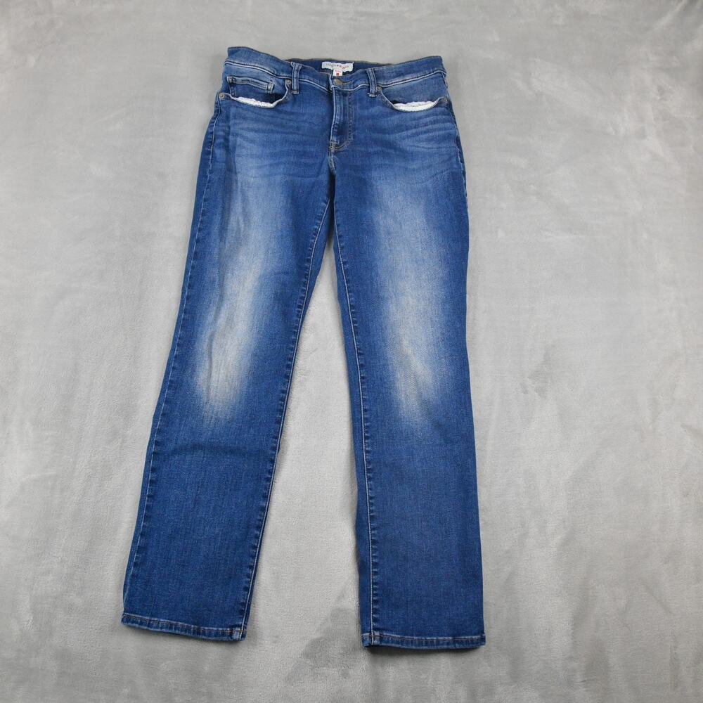 Lucky Brand Jeans Womens 10/30 (29x28) Sweet Mid-Rise Straight Blue Denim